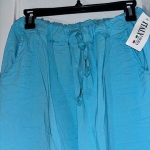 Blue Drawstring Pants